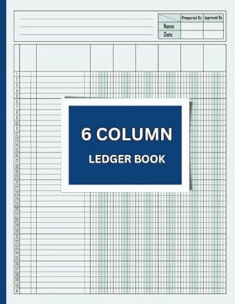 6 column ledger book 1st edition zephyros publishing b0chrcks6n