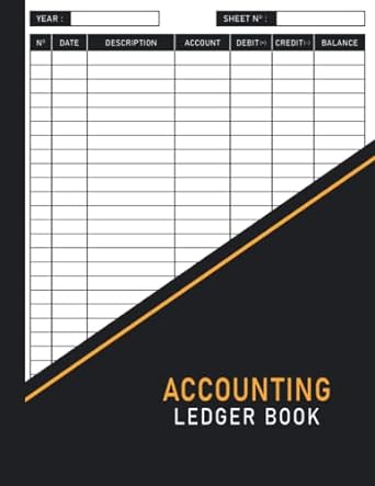 accounting ledger book 1st edition black castle press 979-8417329616