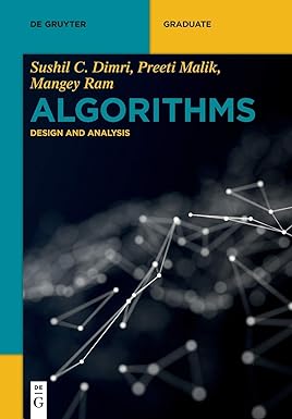 algorithms design and analysis 1st edition mangey ram ,preeti malik ,sushil c. dimri 3110693410,