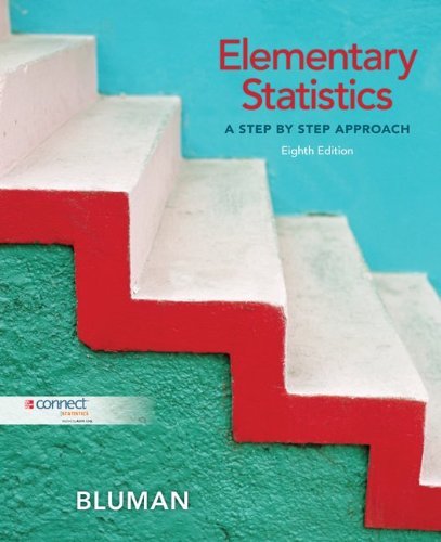 elementary statistics a step by step approach 8th edition allan g. bluman 0077460391, 9780077460396