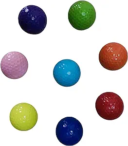 ‎wekje colored golf balls 8pack practice mini golf balls for men  ‎wekje b09xr93cw6