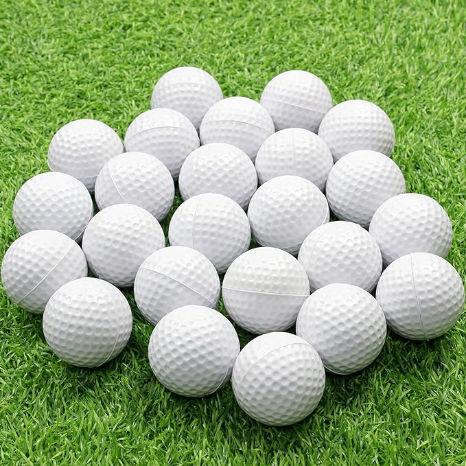 kofull foam golf practice balls 12/24 pack realistic feel and limited flight soft training balls for