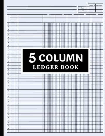 5 Column Ledger Book