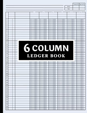 6 column ledger book 1st edition miranda luca press b0c5pjs9h3