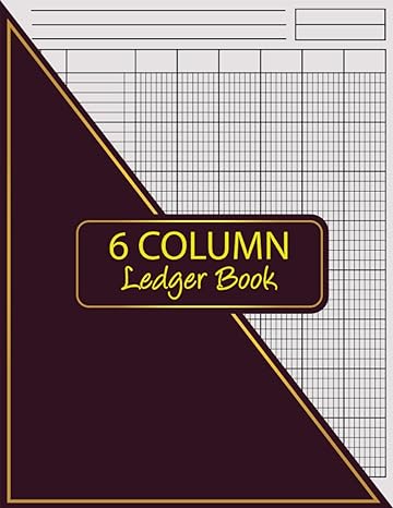 6 column ledger book 1st edition adams groupe b0chmdvrpy