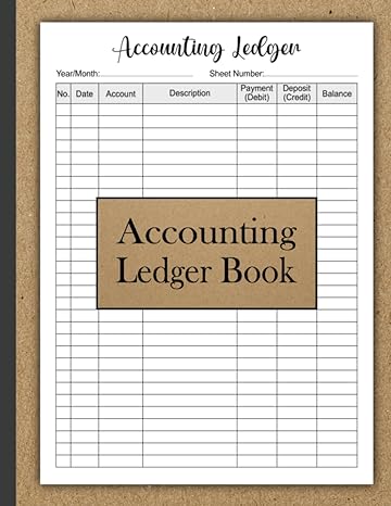 accounting ledger book 1st edition kenneth v vogel b0chn2hxmr