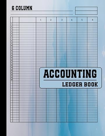 accounting ledger book 6 column 1st edition robinle b0ck3h51v5