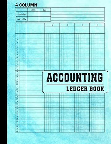 accounting ledger book 4 column 1st edition robinle b0ck3h527g