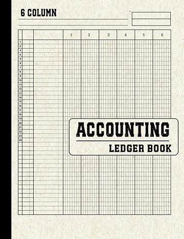 accounting ledger book 6 column 1st edition robinle b0ck3mynhq
