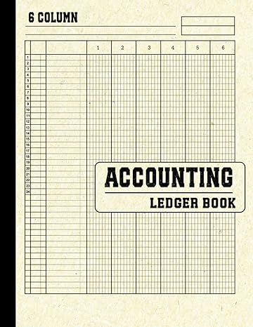 accounting ledger book 6 column 1st edition robinle b0ck3pwjqy