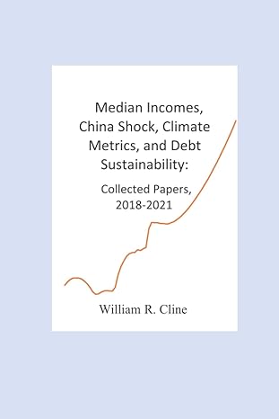 median incomes china shock climate metrics and debt sustainability collected papers 2018 2021 1st edition
