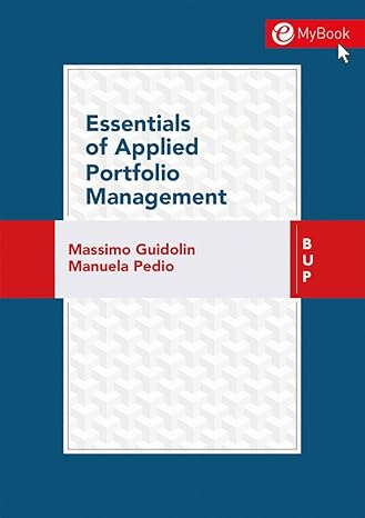essentials of applied portfolio management 1st edition massimo guidolin ,manuela pedio 8885486088,