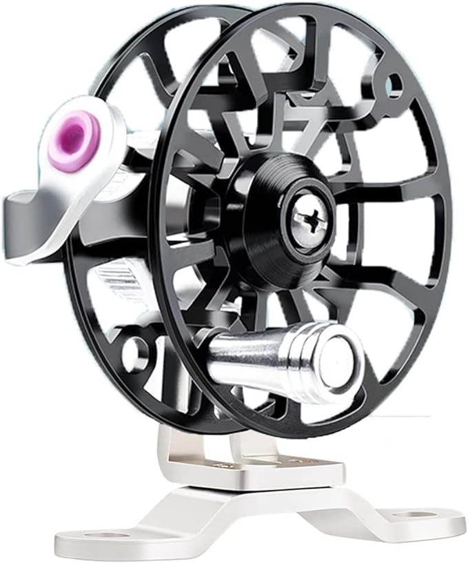 fangblue winter fishing reel all metal 1 76oz lightweight 2 1inch upgrade base right hand  ?fangblue