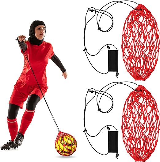 ?civaner 2 pcs handle solo soccer kick trainer soccer ball bungee net equipment accessories  ?civaner