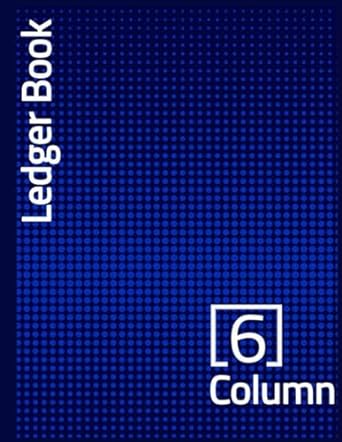 ledger book 6 column 1st edition column pad b0clr9nf1x
