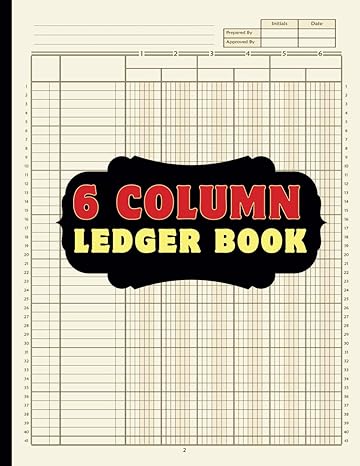 6 column ledger book  ma.bar edition b0cm2xvs4d