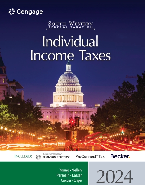 south western federal taxation individual income taxes 2024 edition james young 0357900642, 9780357900642