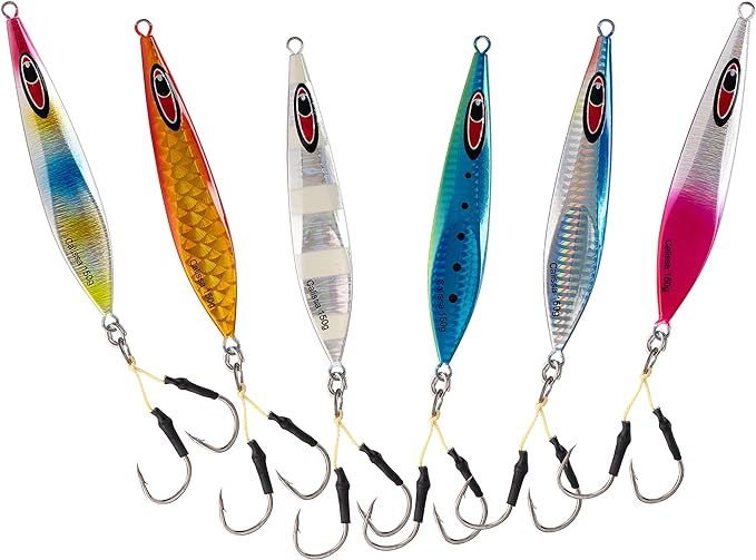 ?calissa offshore tackle slow pitch jigs w/ flat slow pitch jigging fall vertical jigging  ?calissa offshore