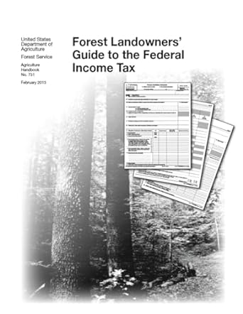 forest landowners guide to the federal income 1st edition united states department of agriculture forest