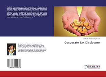 corporate tax disclosure 1st edition mahfoudh hussein mgammal 6202009543, 978-6202009546