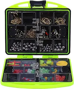 ‎Niiyen Fishing Tackle Kit 24 Compartments Fishing Tool Set Tackle Box Full Loaded