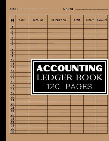accounting ledger book 120 pages  hazal rose b0cj4cy3qb