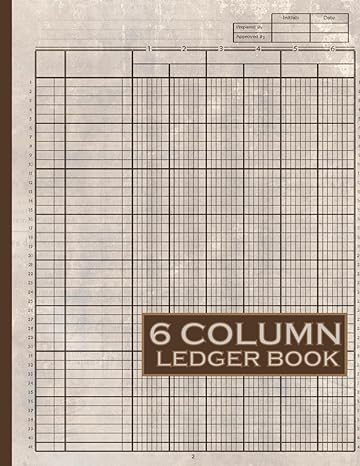 6 column ledger book  artistry plan b0cl95j47r