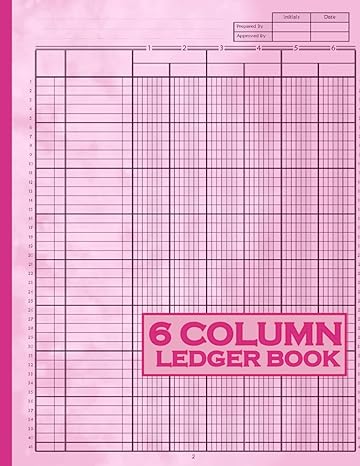 6 column ledger book  artistry plan b0cl98z14l