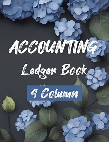 accounting ledger book 4 column 1st edition ashlee berger b0cj4545zw