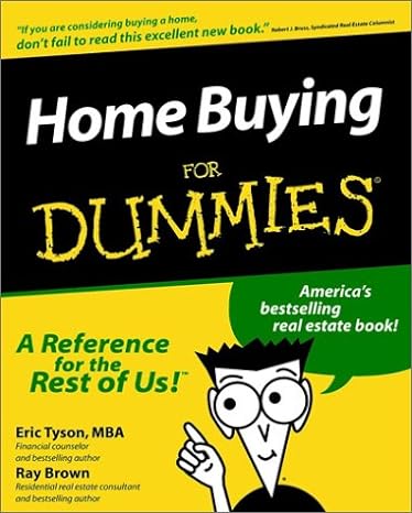 home buying for dummies 1st edition eric tyson ,ray brown 1568843852, 978-1568843858
