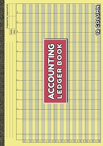 accounting ledger book 12 column 1st edition merry lines b0chqqhdm4