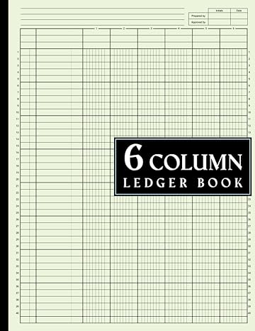 6 column ledger book  ledgers press b0cdnjd9tw