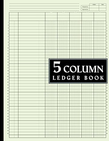 5 column ledger book  ledgers press b0cdngpb4d