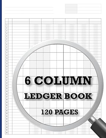 6 column ledger book 120 pages 1st edition lily adams b0cl5x7s9k