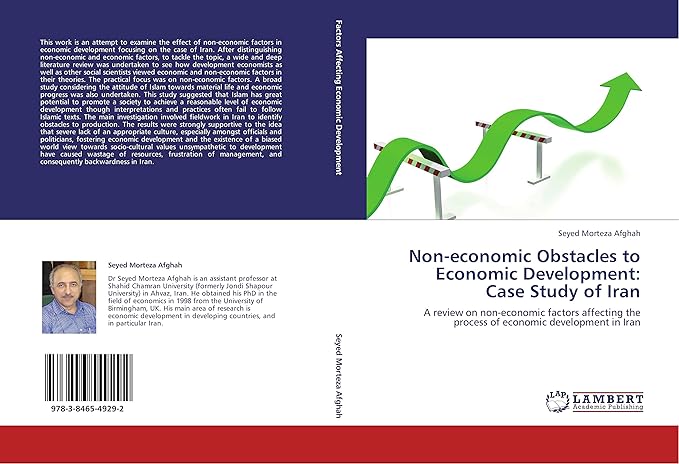 Non Economic Obstacles To Economic Development Case Study Of Iran A Review On Non Economic Factors Affecting The Process Of Economic Development In Iran