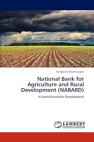 national bank for agriculture and rural development in socio economic development 1st edition samydurai