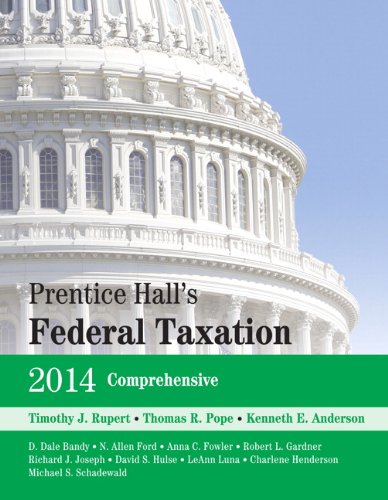 prentice halls federal taxation  comprehensive 2014 edition bandy, d. dale, ford, n. allen 0133450112,