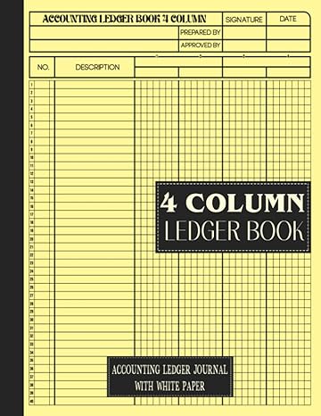 4 column ledger book accounting ledger journal with white paper 1st edition sierra prints b0chq1xrzq