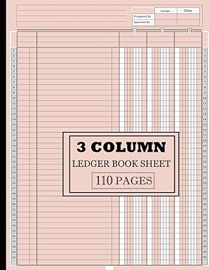3 column ledger book sheet  norris kelley b0clngjng9