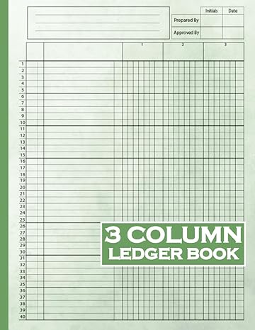 3 Column Ledger Book