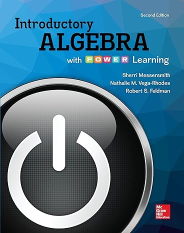 introductory algebra with power learning 2nd edition sherri messersmith ,nathalie vega-rhodes  , robert