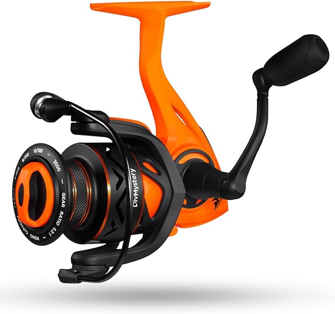 divmystery spinning reel with 9 plus1 bb basic series nylon frame 1000/2000/3000/4000/5000 size 