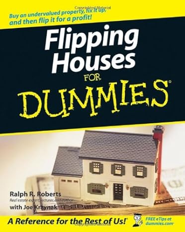 flipping houses for dummies 1st edition ralph r. roberts ,joseph kraynak 0470043458, 978-0470043455