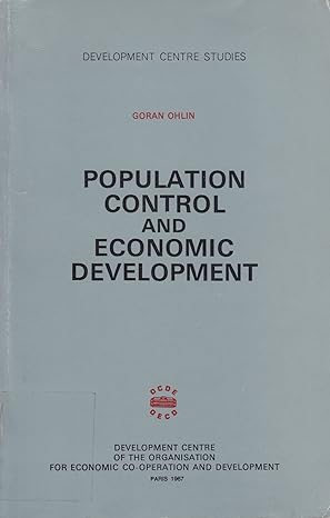population control and economic development 1st edition goran: ohlin b0007ikupa