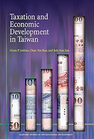taxation and economic development in taiwan 1st edition glenn p. jenkins ,chun-yan kuo ,keh-nan sun 0674011333