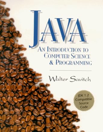 java an introduction to computer science and programming 1st edition walter j. savitch , richard johnsonbaugh