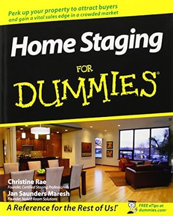 home staging for dummies 1st edition christine rae ,jan saunders maresh 0470260289, 978-0470260289