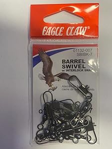 eagle claw 01132 007 barrel swivel terminal tackle silver finish  ?eagle claw b0068ijuao