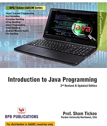 Introduction To Java Programmng