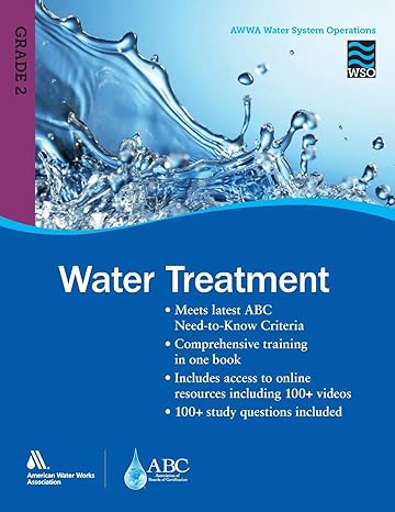 water treatment grade 2 1st edition awwa 1625761244, 978-1625761248